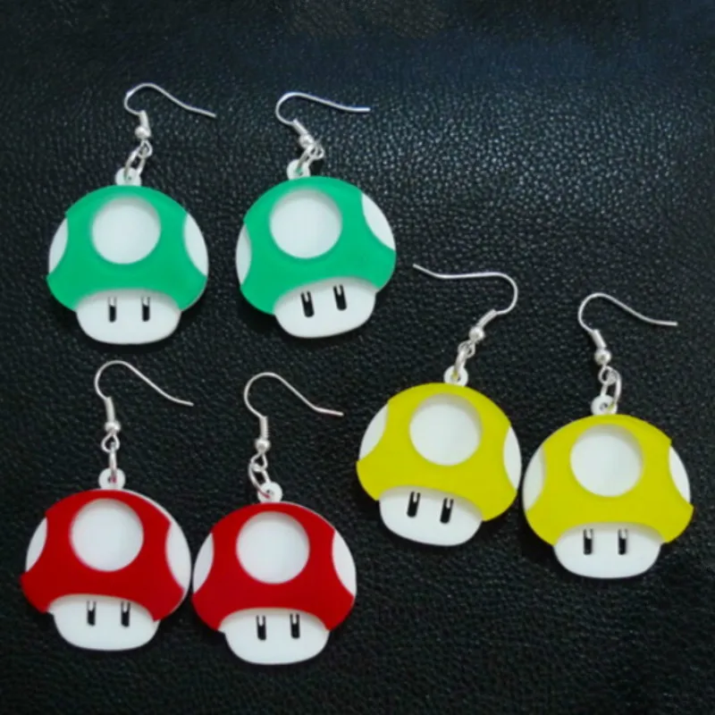 2019 New Fashion Acrylic Food Mushroom Drop Earrings for Women Accessories Candy Cute Jewelry Kolczyki Pendientes Mujer | Украшения и