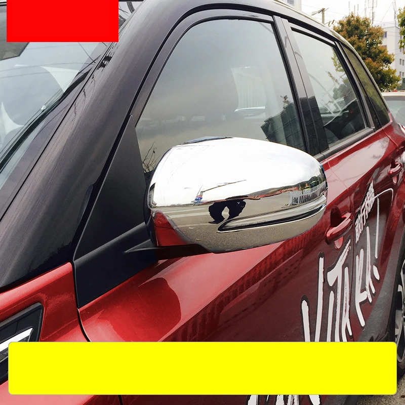 Для Suzuki Vitara-, Автомобильное зеркало заднего вида, покрытие, оболочка зеркала заднего вида, защита края, покрытие, аксессуары для внешней отделки