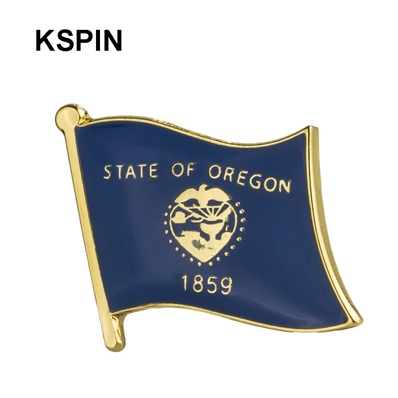 Металлический знак США Oregon штырь для флага нагрудный брошь женщин/мужчин одежда