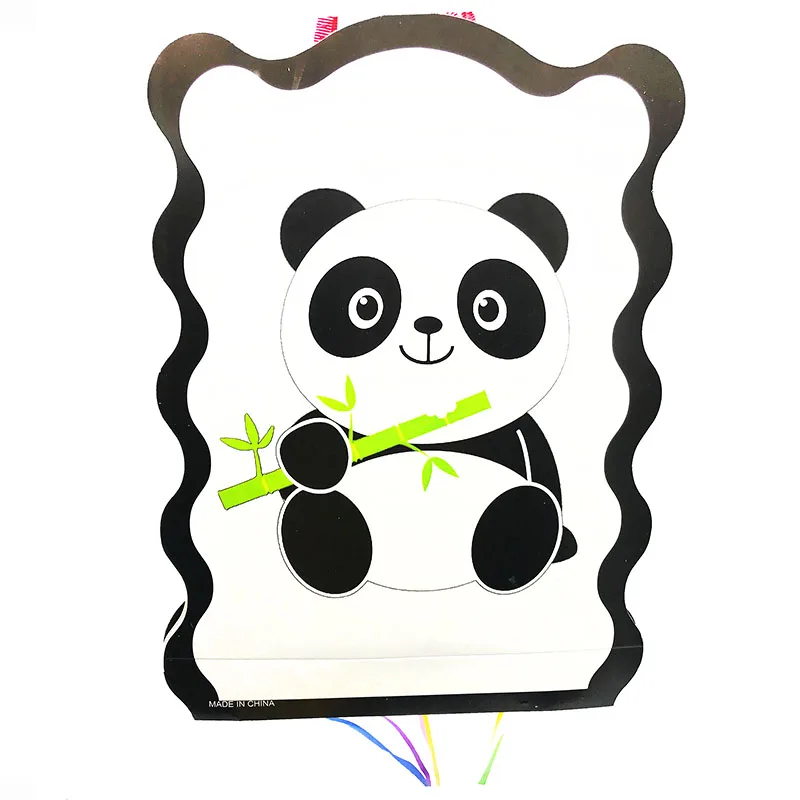 1 компл./лот тема панды складной пиньята baby shower Вечерние игры украшения смешная