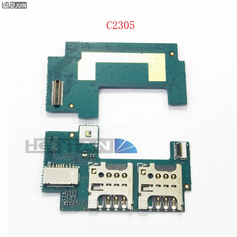 Оригинальный держатель для SIM-карты лоток картридера гибкий кабель Sony Xperia C2305