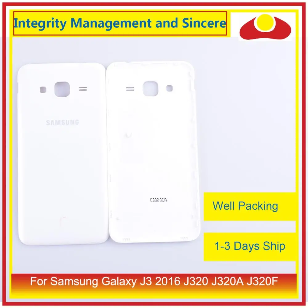 10 шт./лот для Samsung Galaxy J3 2016 J320 J320A J320F J320M J320FN корпус батарейного отсека задняя