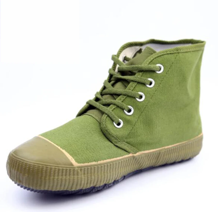 Fashion Classic Liberation Shoes Men's High-slip Non-slip Canvas Yellow Sneaker Wear-resistant Breathable Female Army Gree | Обувь