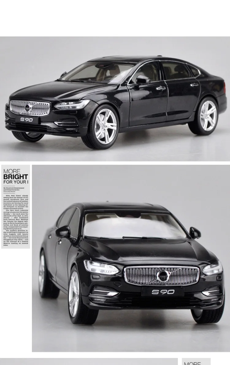 Литой 1:18 Литой игрушечный автомобиль S90 модель спортивного автомобиля детские игрушечные машинки оригинальные авторизованные подлинные детские игрушки