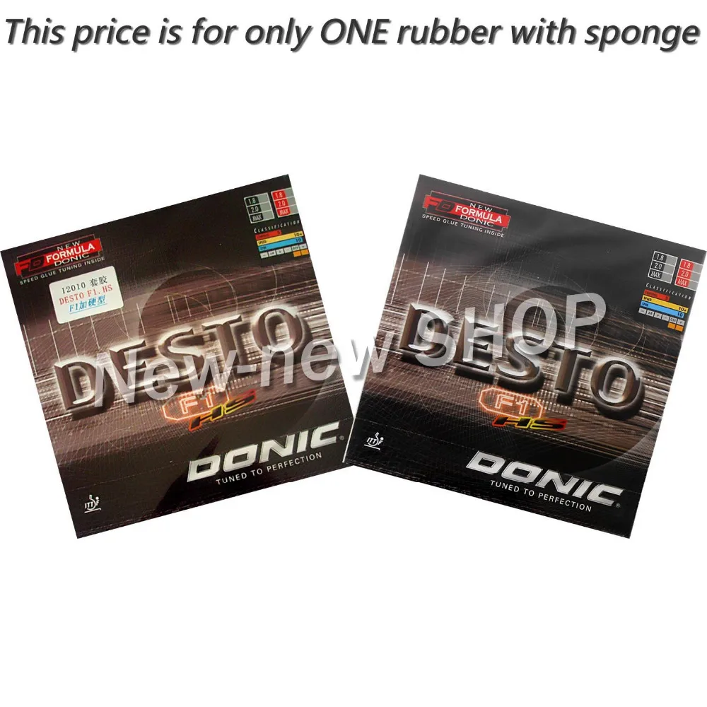 Donic Desto F1 HS (F1 HS) 12010 Pips In настольный теннис (PingPong) Резина с губкой|rubber fitness|rubber glove sex