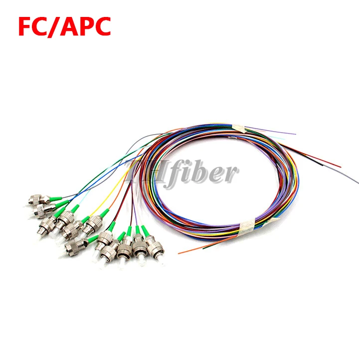 Новинка высокое качество 1 5 м 12 жильный пучок pigtail SC/APC FC/APC LC/UPC одномодовый цветной