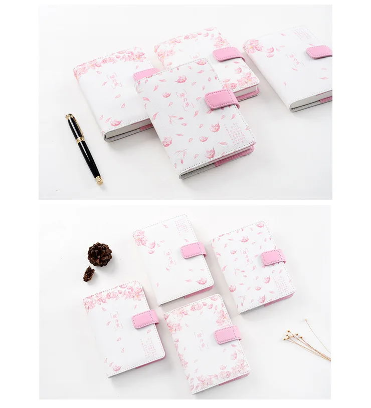 A6 Cherry Blossom Печатный планировщик фокус bullet journal BUJO записные книжки недатированные ежедневный календарь канцелярские товары