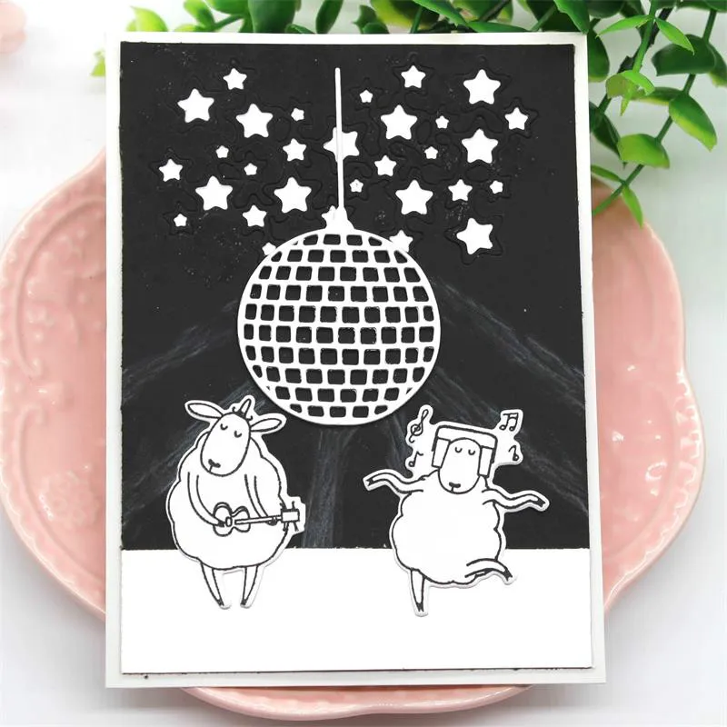 Музыкальный шар металлические режущие штампы для DIY скрапбукинга/фотоальбома