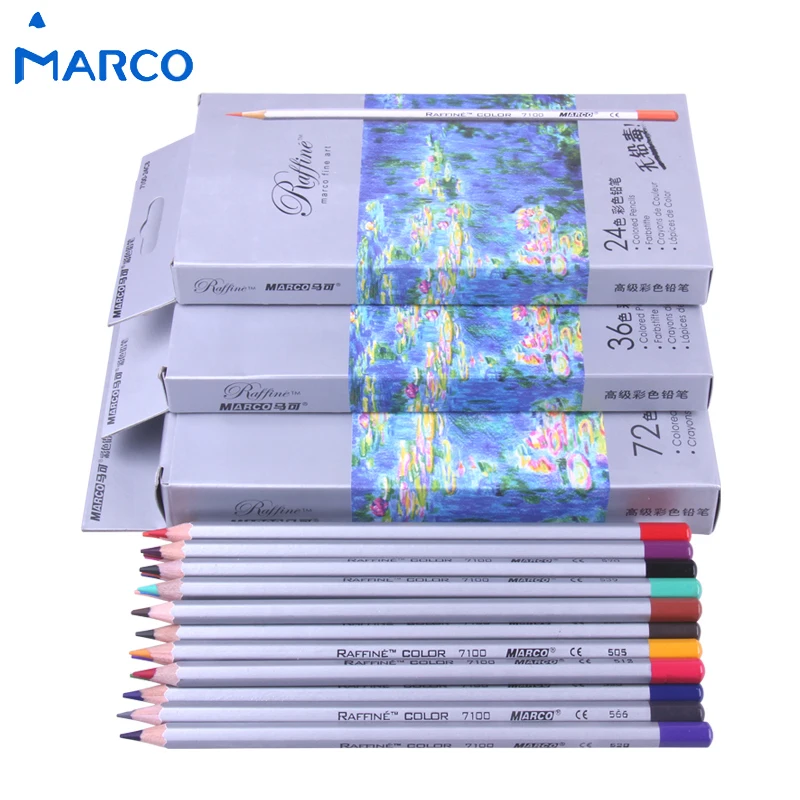 Марко 24/36/48/72 Цвета Ляпис de Cor prismacolor Цветной карандаш набор для рисования эскизов