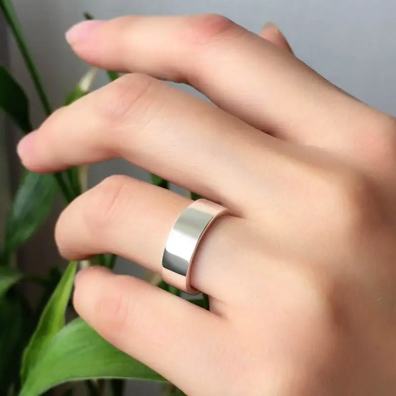 Женское гладкое кольцо joyas de plata украшения из стерлингового серебра 925 пробы в