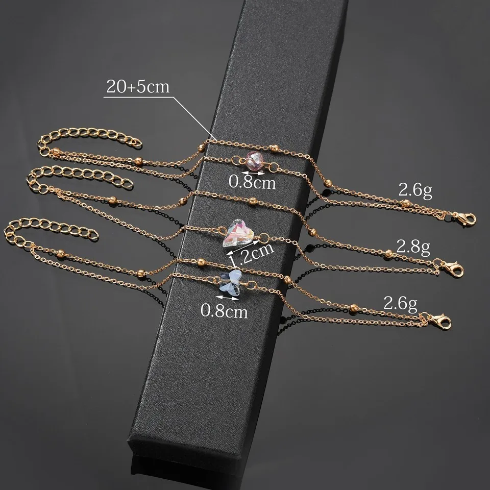 Женская Ручная цепочка дизайнерский браслет из натурального хрусталя