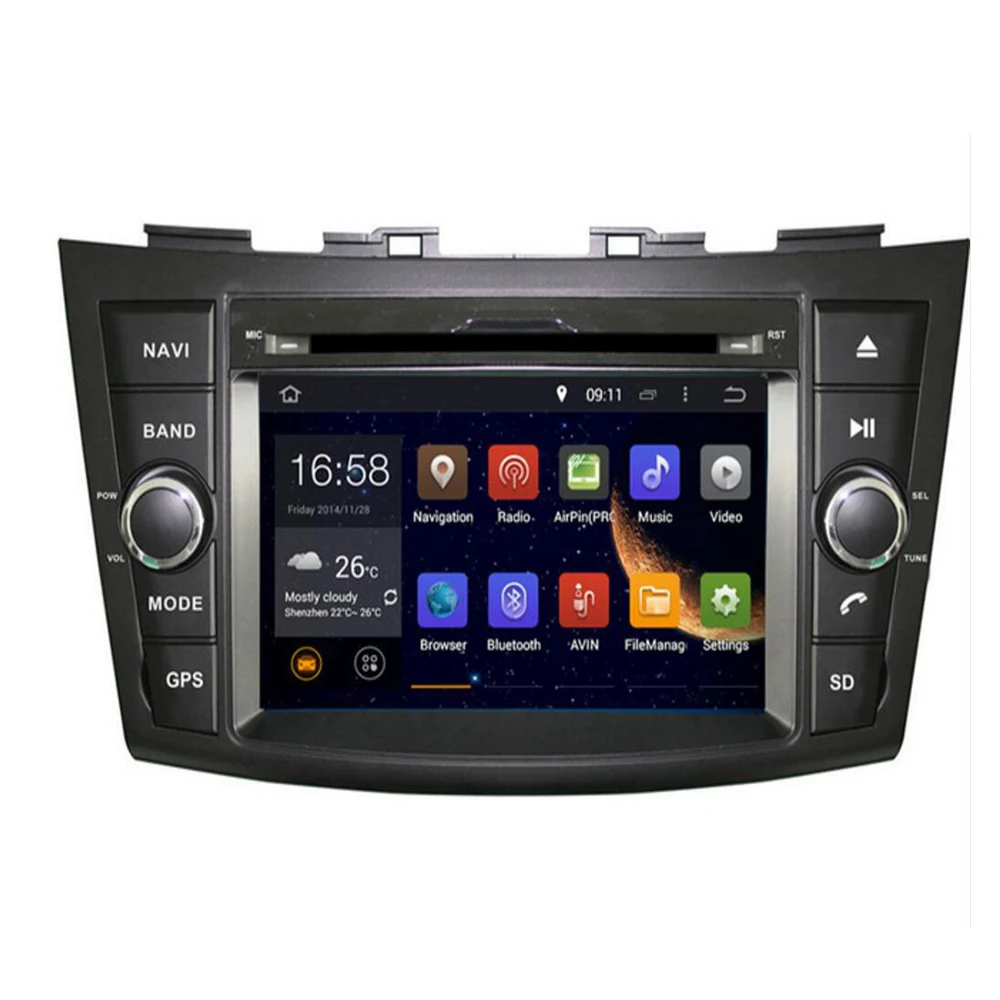 7 &quotAndroid 10 автомобильный DVD для Suzuki Swift 2011 2012 2013 2014 2015 Радио RDS WiFi Стерео Аудио Видео