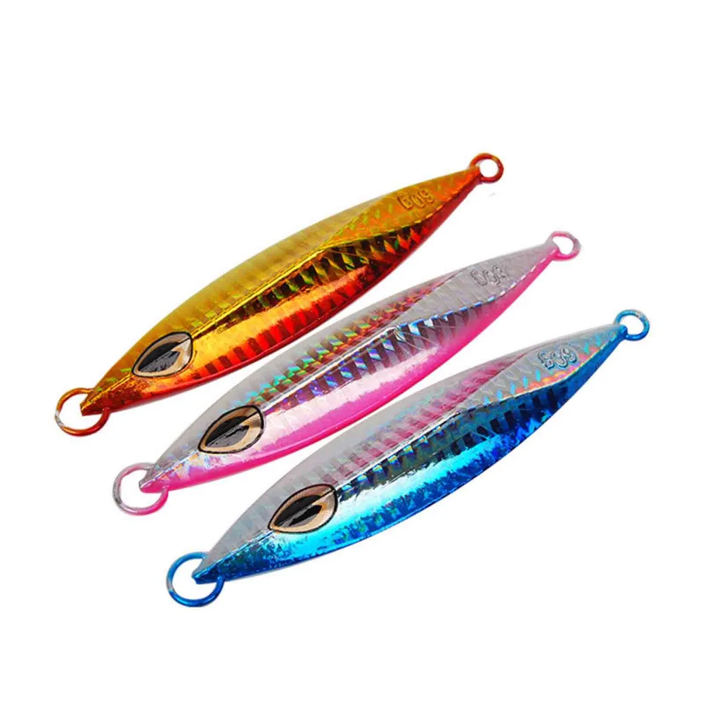 

5PCS Fishing Deep sea Ocean Boat Rock Beach Metal Jigging Jigbait Spoon Lure baits 60g
