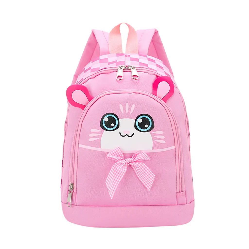 

2019 New Boys&Girls Cartoon Cat Backpack Kids Animal Backpacks Toddler School Bag Small Bookbags For Teenage Fashion Mochilas