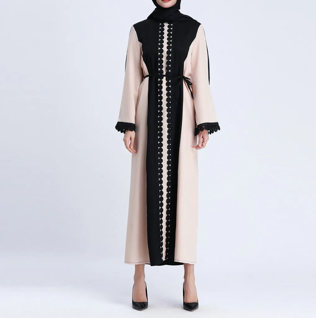 Женская мусульманская одежда кружевное длинное пальто средней длины caftan Carnaval
