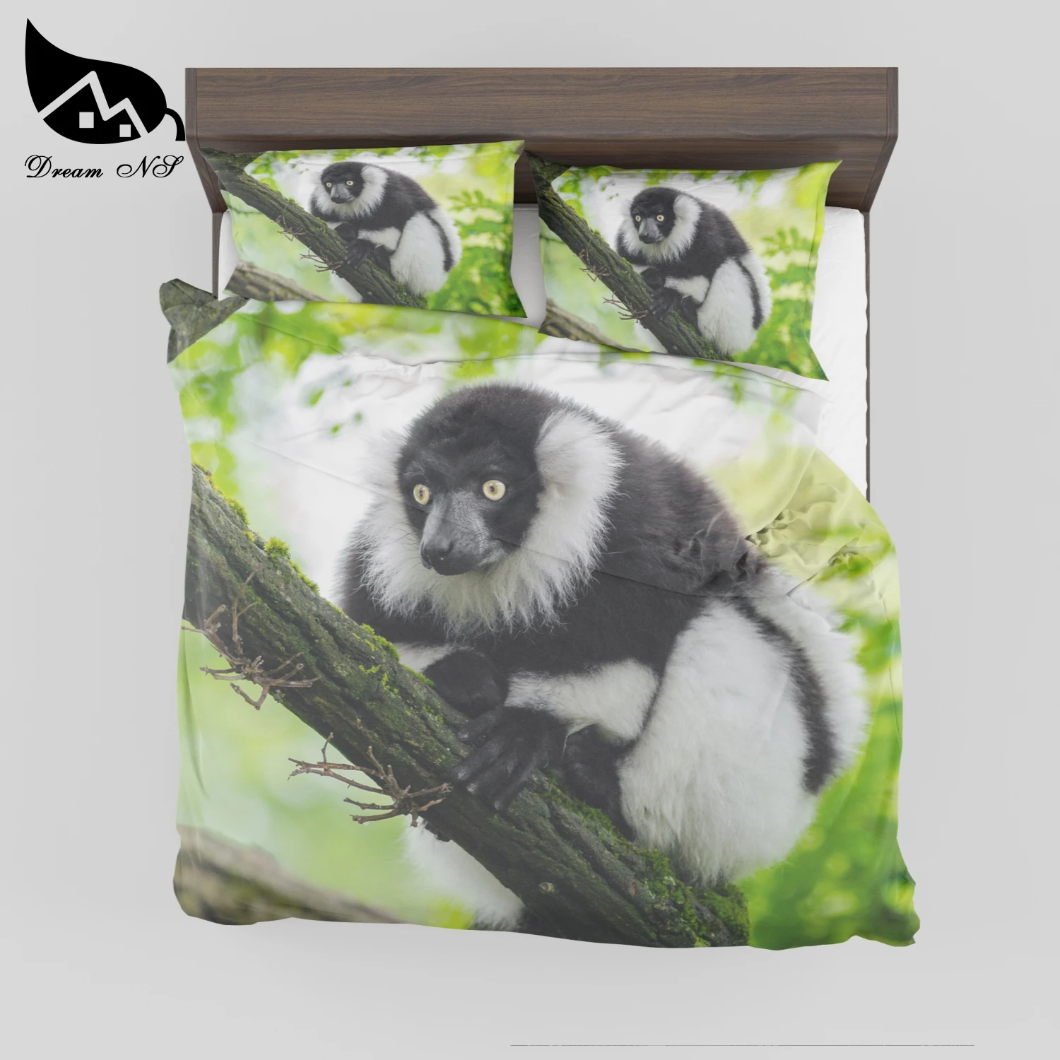 

Dream NS 3D cute little animal lemur photo print Bedding set Bedroom textile products SMY38
