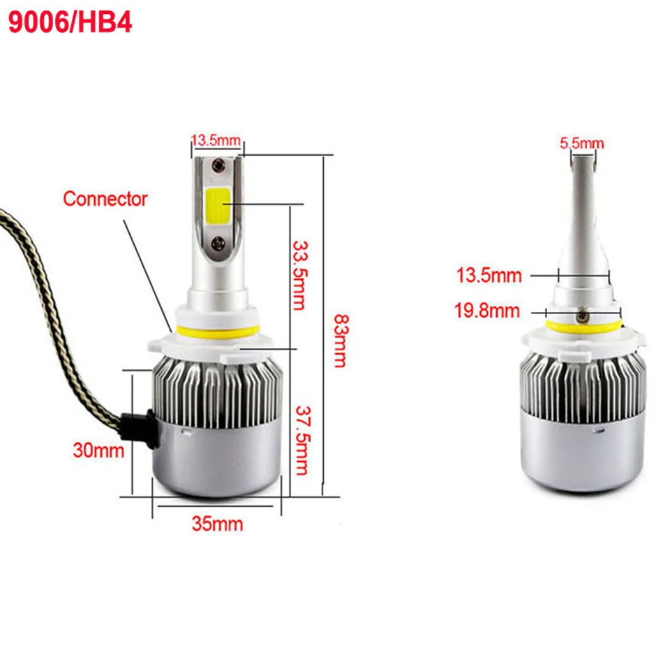 SPEVERT D1S/D3S D2S/D4S H7 H1 H8/H9/H1 H4/9003 COB светодиодный ампулы avant de voiture 110W 20000LM 6000K ампулы Авто 12v Автомобильные фары