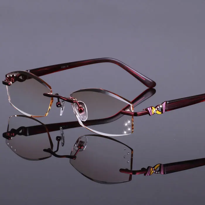 Новинка 2019 настоящие однотонные оправы для очков оправа женщин с алмазной