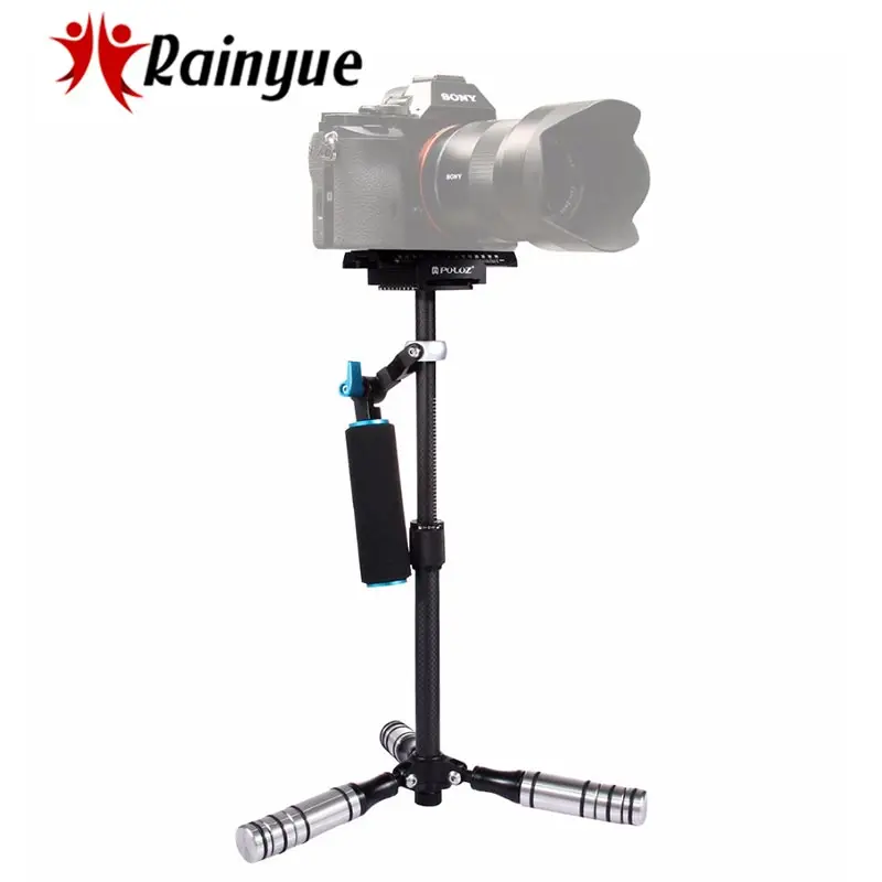 PULUZ P40T Мини Handheld Стабилизатор углеродного волокна steadicam для DSLR видео Камера