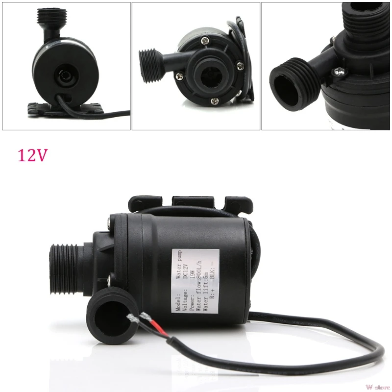 800L/ч 5 м DC 12V 24V Солнечный безщеточный Водяной циркуляционный насос для воды W-магазине Oct17_D