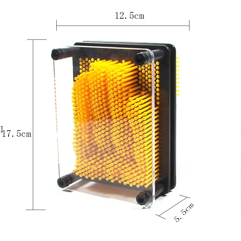 Orange M 3D 5 цветов S/M Размеры Волшебная игла отпечаток руки клон скульптура ручной работы креативная художественная игрушка настольная офисная игрушка - Цвет: Orange M