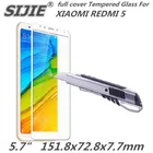 Полное покрытие закаленное стекло для XIAOMI REDMI 5 5,7 дюйма redmi5 Защитная крышка для экрана чехол для смартфона на закаленное 9H кристаллы