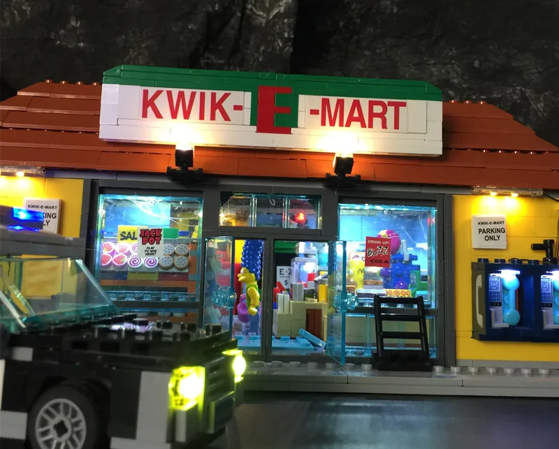 Модернизированные светодиодные светильник комплект для lego Квик E Mart