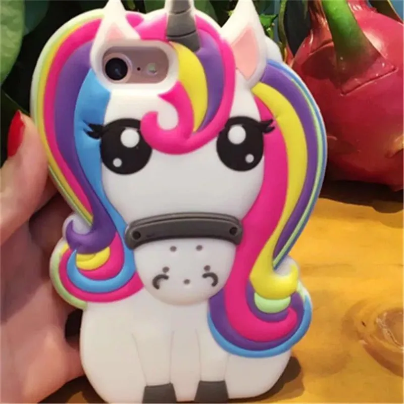 Роскошный 3D милый мультяшный Мягкий силиконовый чехол для iPhone 5 5S 6 6S 7 Plus Микки