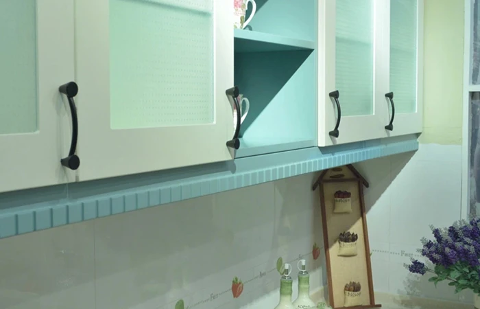 Модные черные ручки для кухонного шкафа аксессуары американской мебели комод