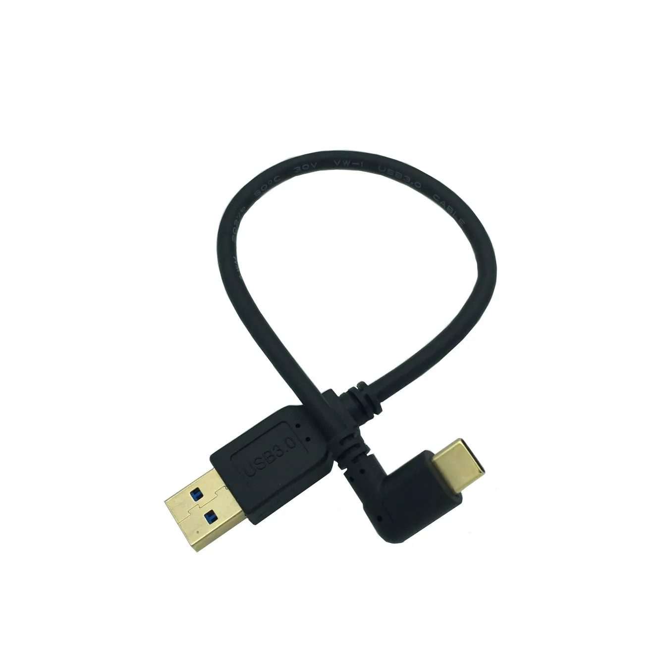 Позолоченные USB3.0 версия утра прямо/Тип C слева Бенд ноутбук телефону кабель для