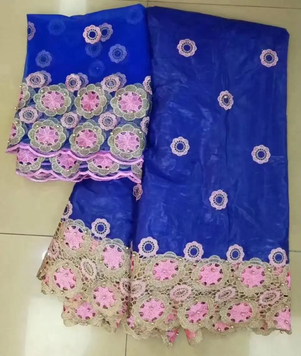 5 ярдов Африканский бассейн кружева белый с 2 французский чистая высокого