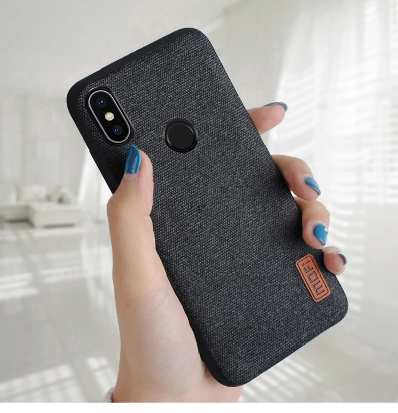 Чехол для redmi note 5, MOFI, чехол для xiaomi redmi note 5 global, тканевый чехол для note 5 pro, силиконовый чехол для задней панели