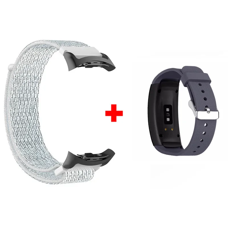 Color5 2 в 1 запястье для samsung gear Fit 2 Pro браслет нейлоновый ремешок для samsung Fit2 SM-R360 Смарт часы gear Fit2 Pro ремешок - Цвет: Color5