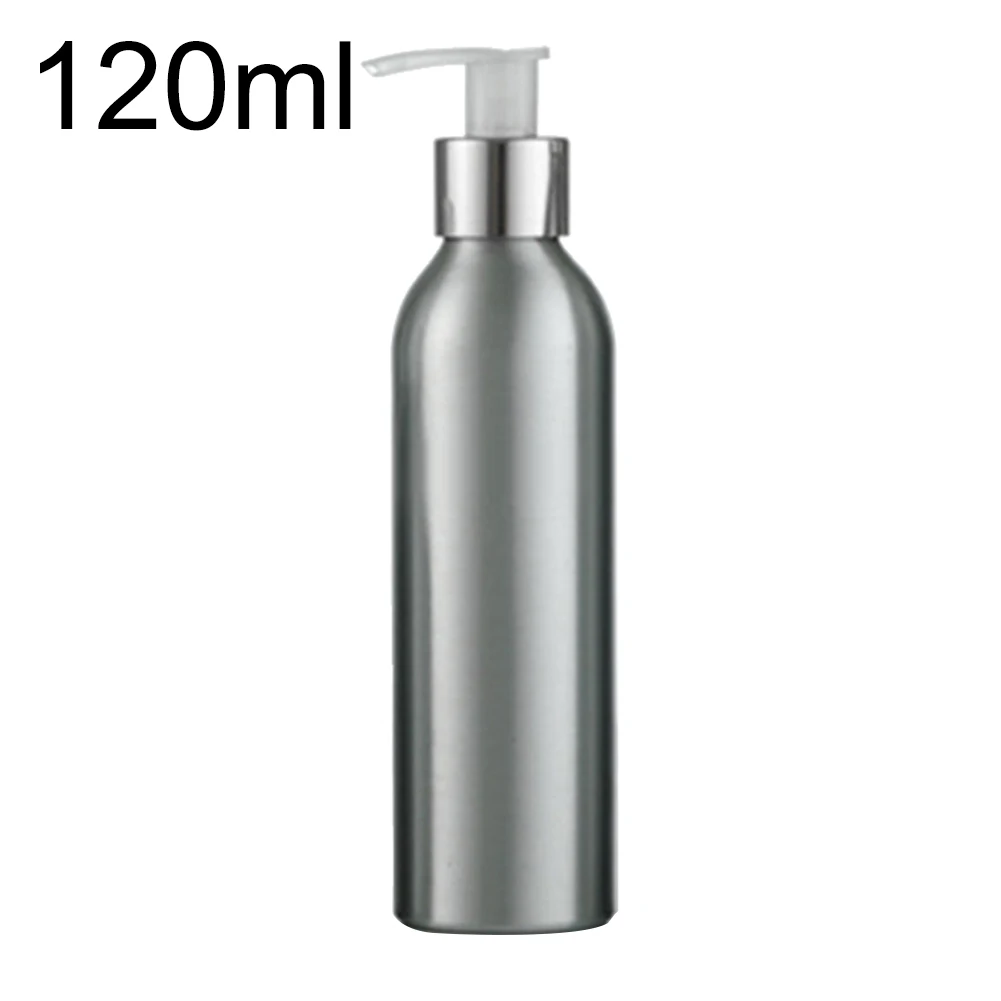 Silver 120ml 40 мл-250 мл мини ржавееся алюминиевая бутылка распылитель парфюмерный Лосьон дезинфицирующее средство насос контейнер многоразовые бутылки удобство - Цвет: Silver 120ml