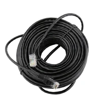 escam 10m to 50m cat5 ethernet network cable rj45 patch outdoor waterproof lan cable wires for cctv poe ip camera system