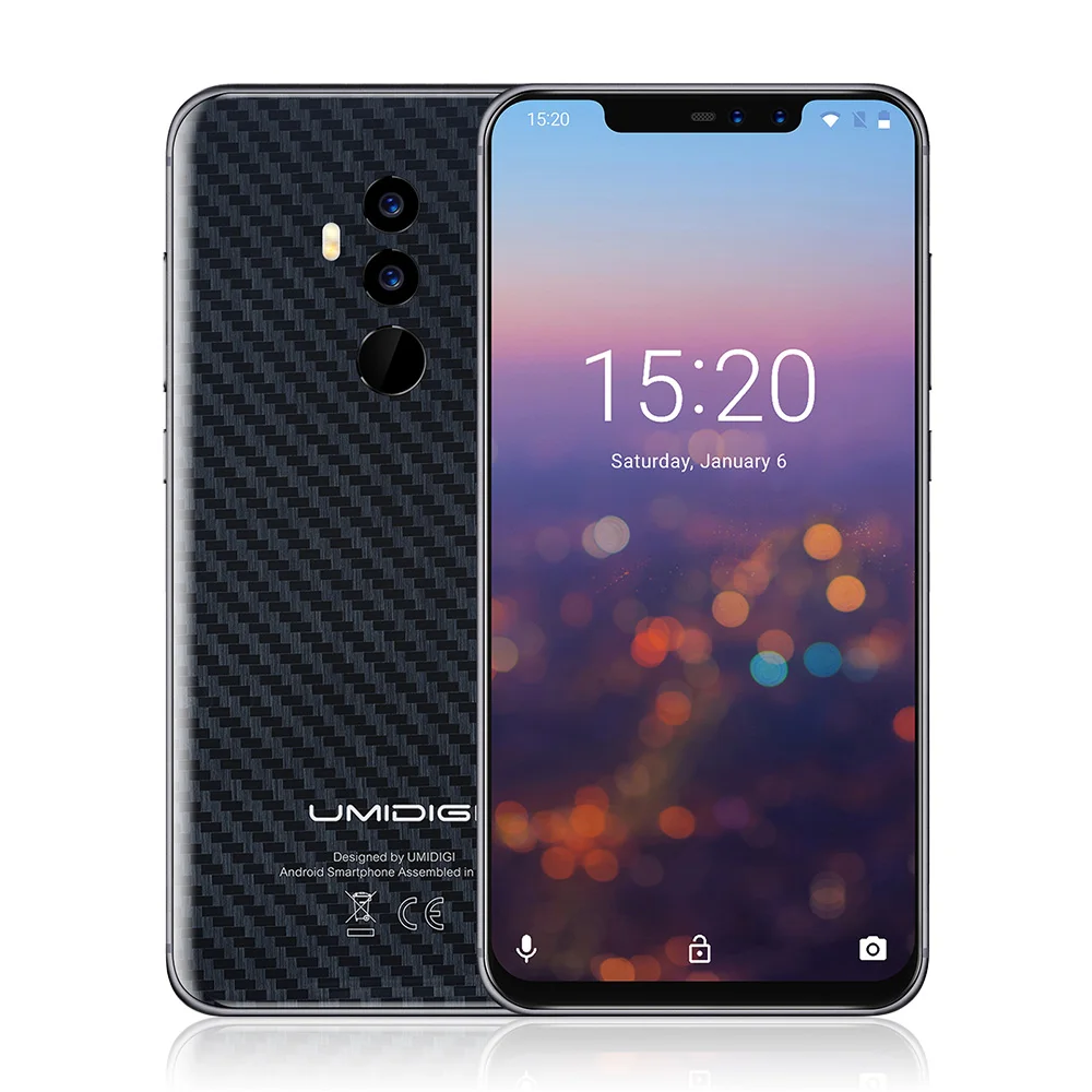 Оригинальный смартфон UMIDIGI Z2 4G на базе Android 8.1 Phablet 6,2" 4 ГБ ОЗУ 64 ГБ ПЗУ Helio P23 Octa Core 16,0 МП + 8,0 МП камеры 3850 мАч
