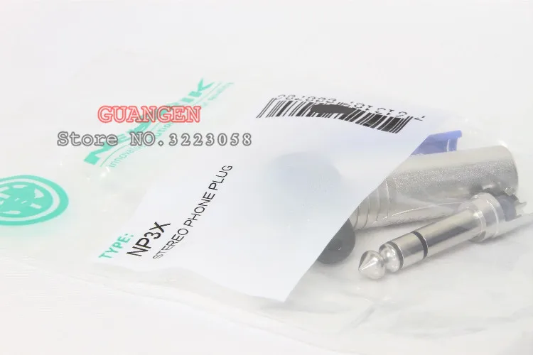 10 шт./лот Neutrik NP3X 24K позолоченный Родий 3 полюса 6 35 мм 5 стерео разъем для DIY
