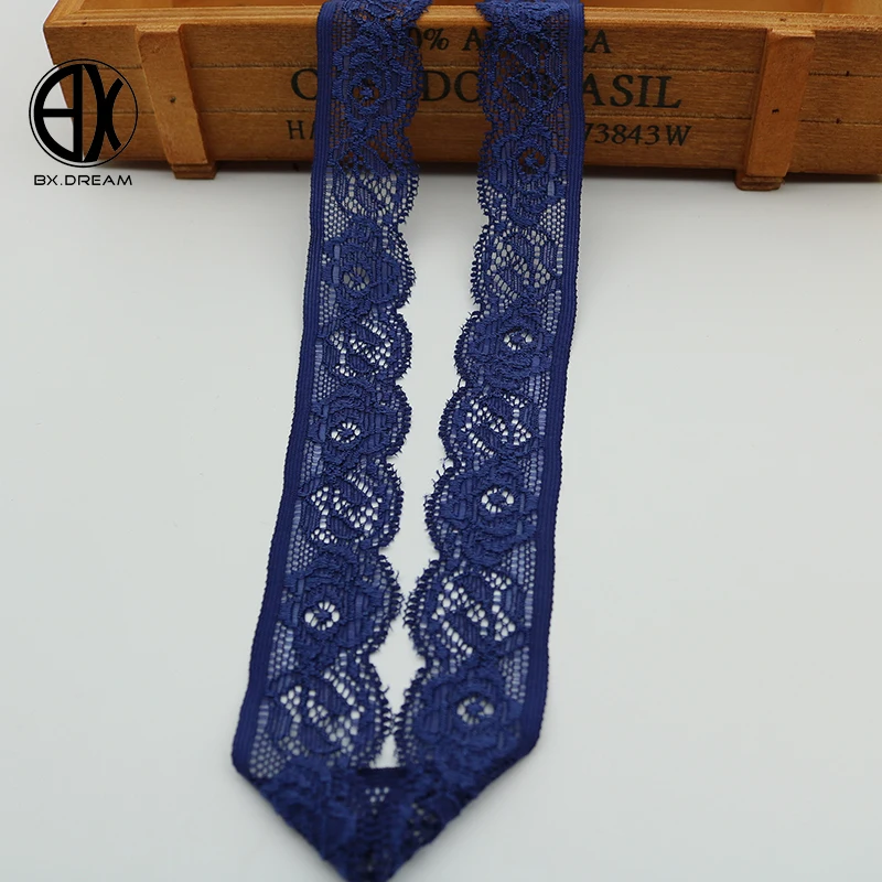 Оптовая продажа 5 ярдов высокое качество красивые эластичные кружевные ткани в