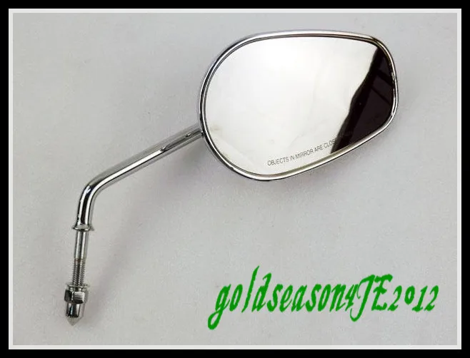 Бесплатная доставка хромированное овальное зеркало для мотоцикла Harley Softail Dyna