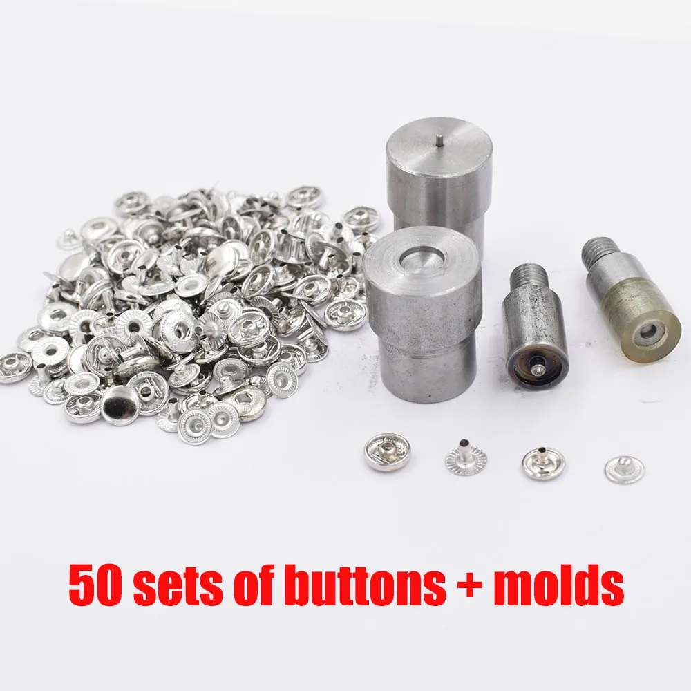 8mmbutton and mold 15 мм 12,5 мм защелки металлические пряжки установка заклепки. Люверсы. Металлические защелки. Пресс-формы для машины, штампы, кнопки, инструменты для установки - Цвет: 8mmbutton and mold
