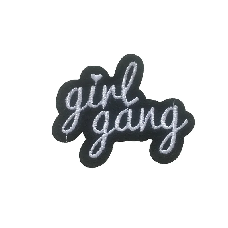 10 шт. girlgang вышивка ткань патч PaIron на расшитые футболки горный хрусталь аппликации