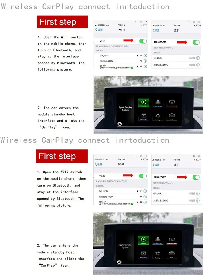 Sinairyu беспроводной Apple Carplay/Android Авто решение для Audi Q2 Q5 A4 A5 A6 A7 Q7 A3 Q3 B9 MMI с обратной камерой для Audi