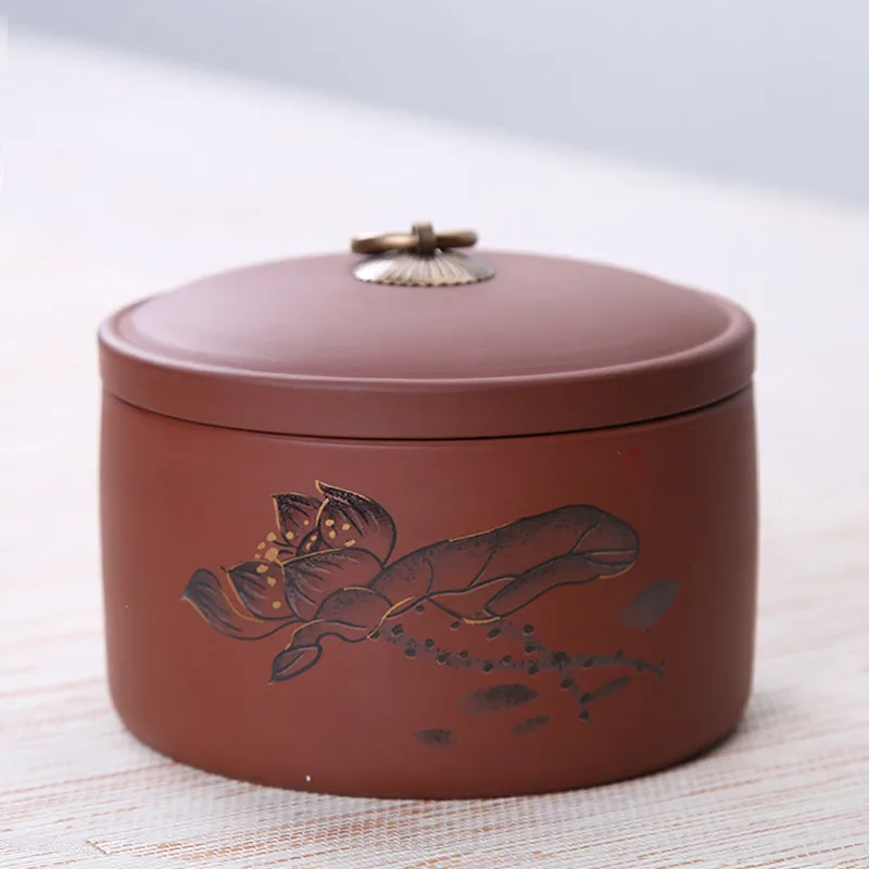Традиционная Керамическая коробка для хранения чая чайная банка ретро 13 2*9 5 см