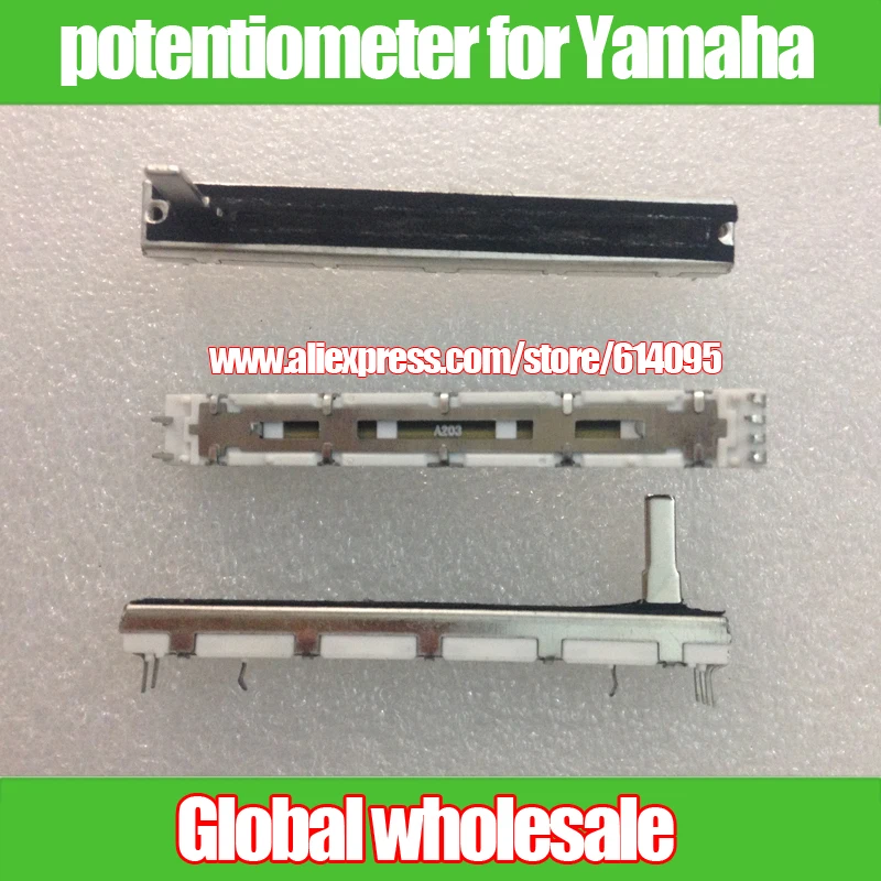 5 шт. прямой направляющий потенциометр фейдер для yamahaMG12/4 16/4/Dual MG166CX USB A20K