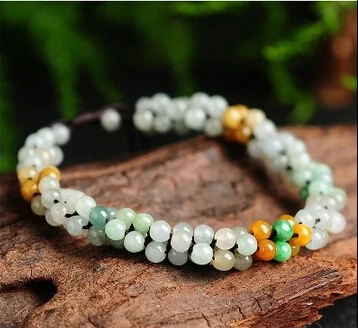 Браслет + 408 Аутентичные Бирма Леброн натуральные три ручные тканые браслеты |