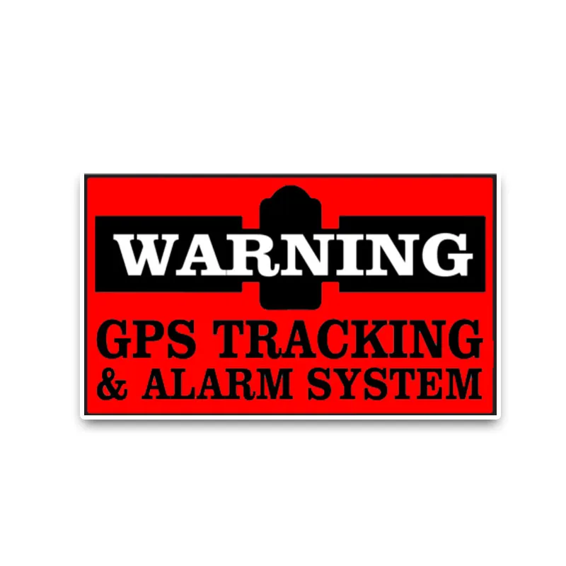YJZT 14*8 7 см яркие красные наклейки GPS предупреждение отслеживание и система