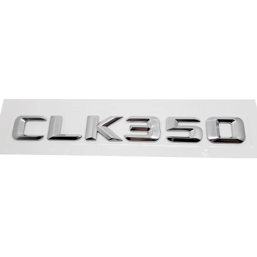 CLK350 Для Mercedes CLK W208 W210 CLK200 CLK230 CLK240 CLK280 CLK320 CLK350 CLK430 CLK500 CLK550 CLK55 металлический задний Стикеры авто-Стайлинг - Название цвета: CLK350