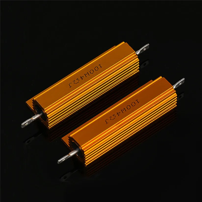Автомобильный Стайлинг kongyide 2PC 4Ohm 100W Watt Shell Power алюминиевый корпус чехол