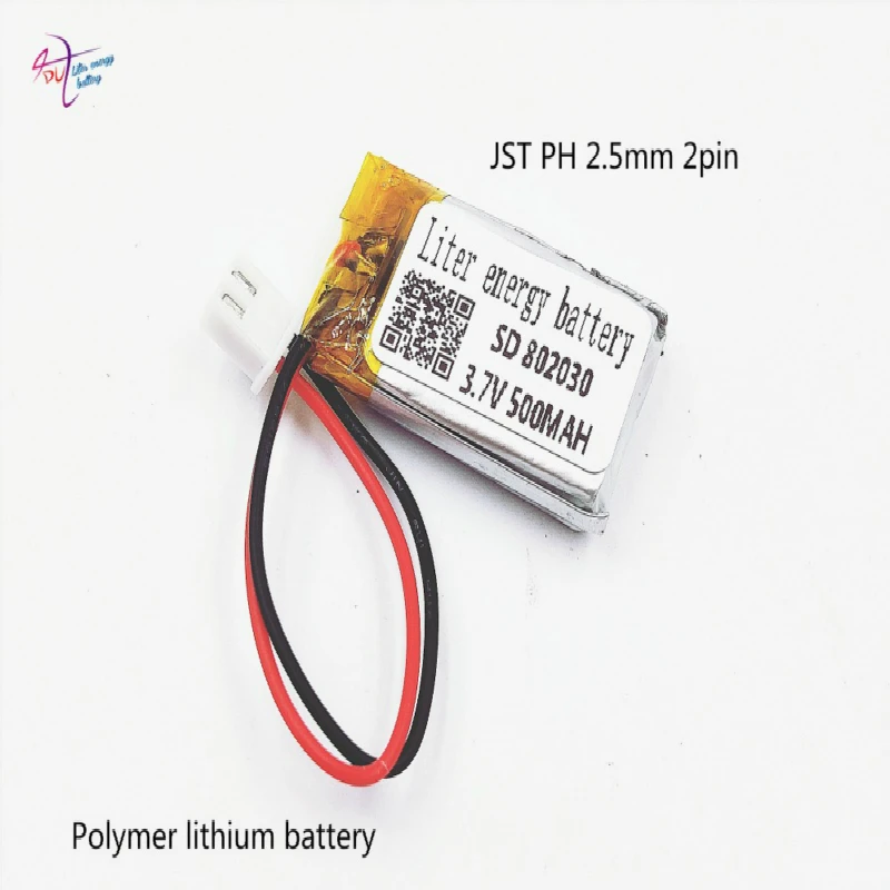 

ZHR-2P 2.54mm 3.7V 500mA 802030 polymer lithium battery Bluetooth stereo plug