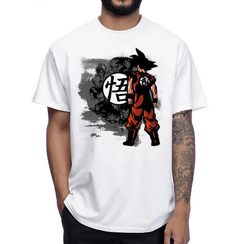 Dragon Ball Футболка супер сайян Z Dbz Son футболка Goku Япония Вегета аниме для